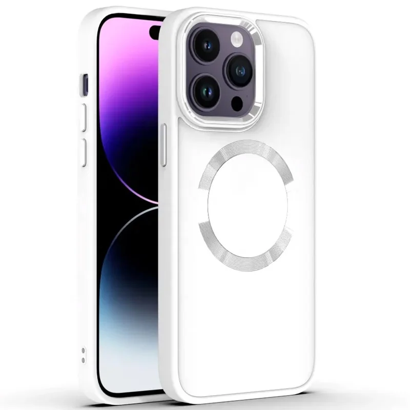 Чохол Bonbon Metal Style with MagSafe для iPhone 14 Plus (Білий/White)