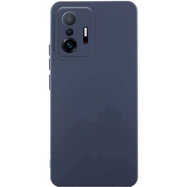Чохол Silicone Cover Lakshmi Full Camera (AAA) для Xiaomi 11T / 11T Pro (Темно-синій/Midnight blue)