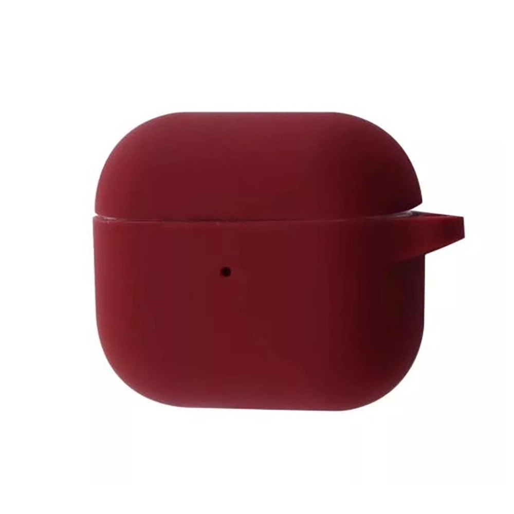 Чохол Silicone Case New for AirPods Pro 3 (бордовий)