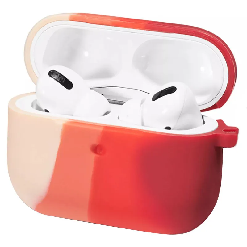 Силіконовий футляр Colorfull для навушників AirPods 3 (Рожевий/Червоний)