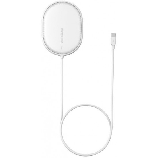 Бездротовий ЗП Baseus Light Magnetic 15W (білий)