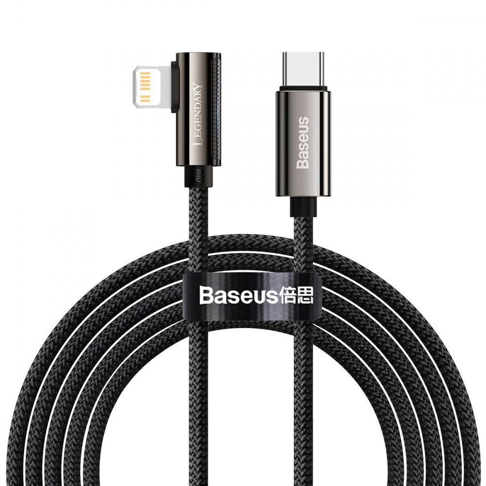 Кабель Baseus Legend Series Elbow Fast Charging Type-C to Lightning 20W (2m) (чорний)