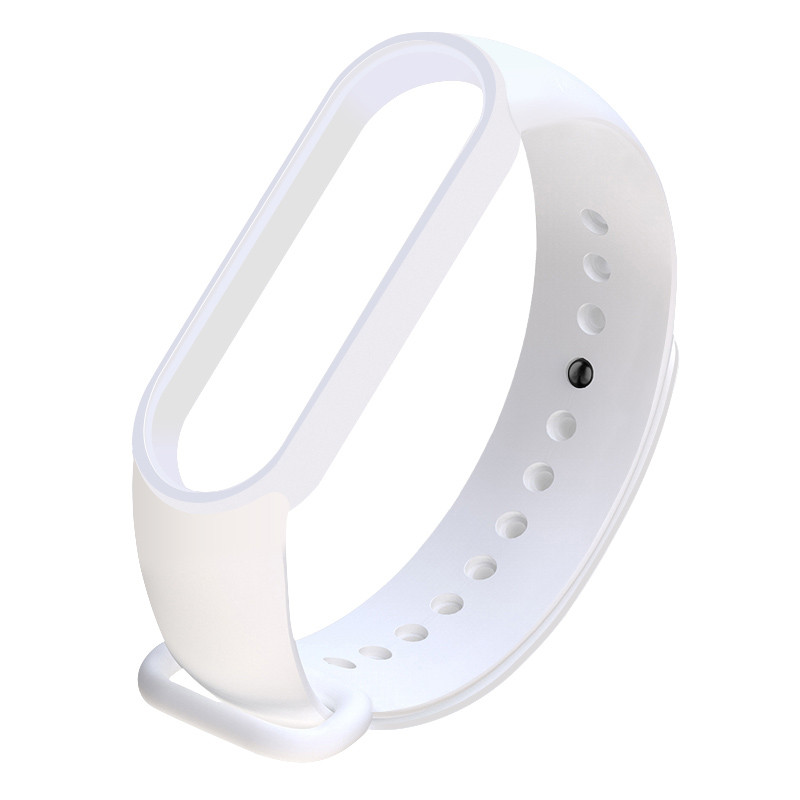 Силіконовий ремінець для Xiaomi Mi Band 5/6 - White
