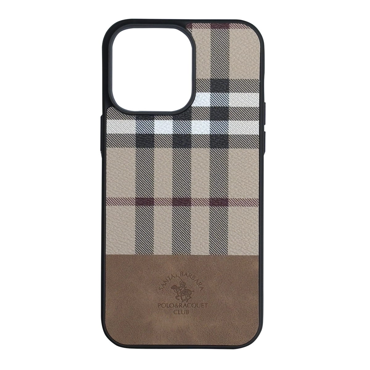 Чохол Burberry Polo iPhone 14 Pro Max (Коричневий)