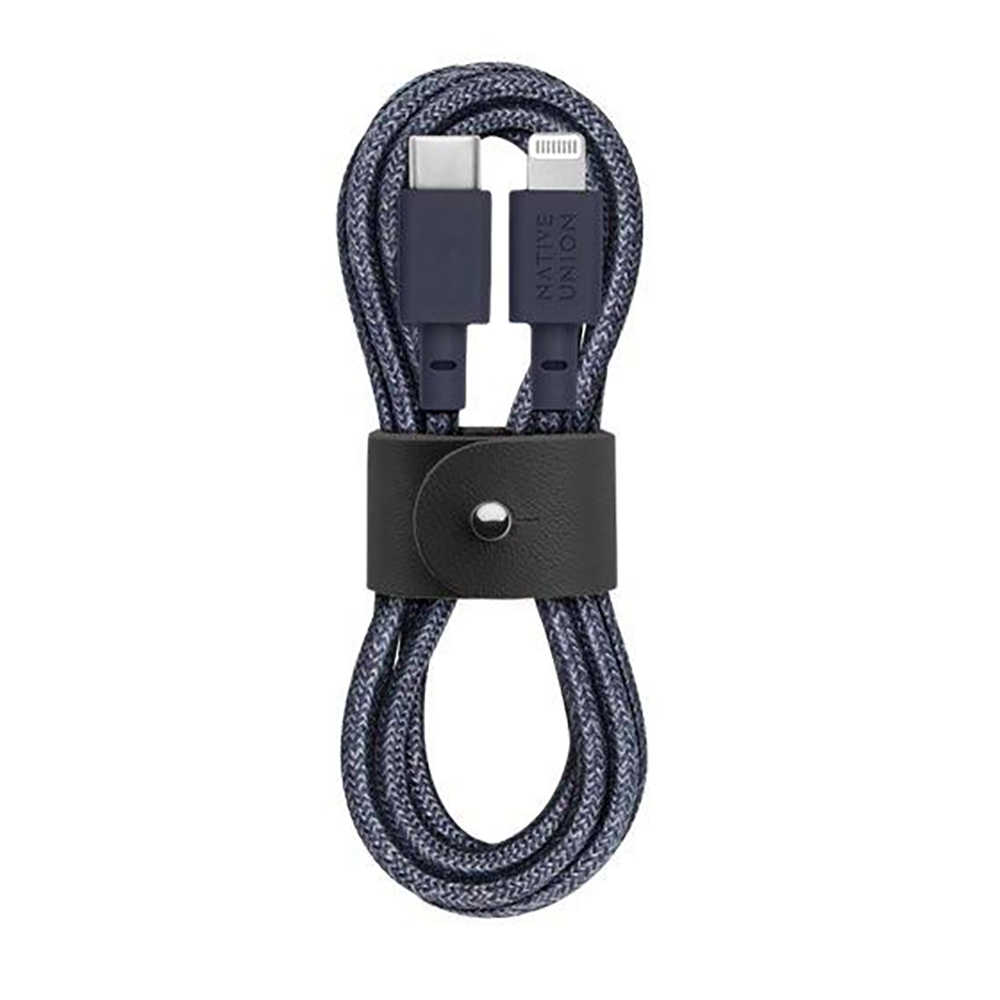 Кабель Native Union Belt Cable USB-C to Lightning Indigo (1.2 m) (BELT-CL-IND-2-NP)