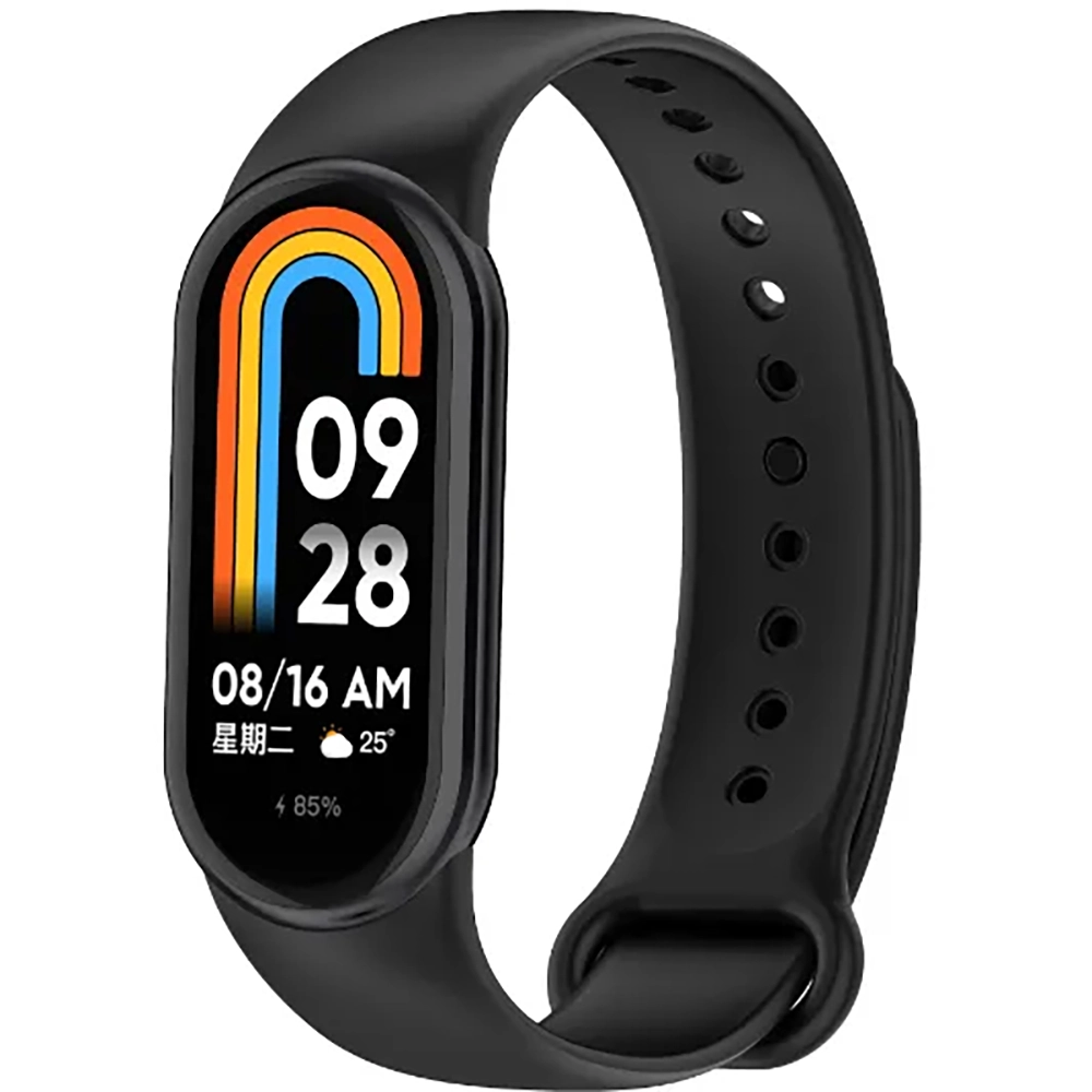 Ремінець Silicone Xiaomi Mi Band 8 (чорний)