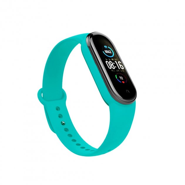 Силіконовий ремінець для Xiaomi Mi Band 5/6 - Marine Green