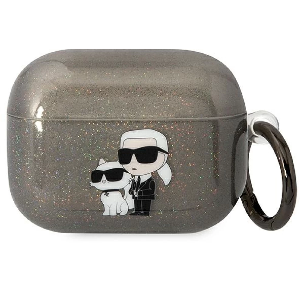 Чохол Karl Lagerfeld TPU Glitter NFT K&C for Airpods Pro 2 Case Black