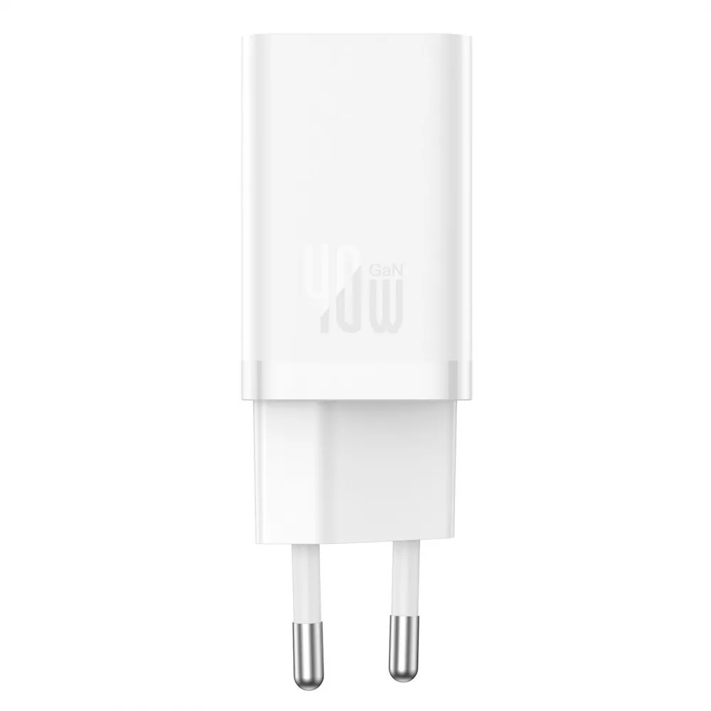 МЗП Baseus GaN5 Pro 40W Type-C+Type-C (Білий)