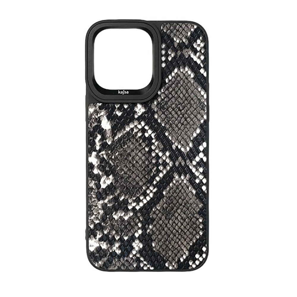 Чохол Kajsa Glamorus Collection Snake iPhone 14 Pro Max (срібний)