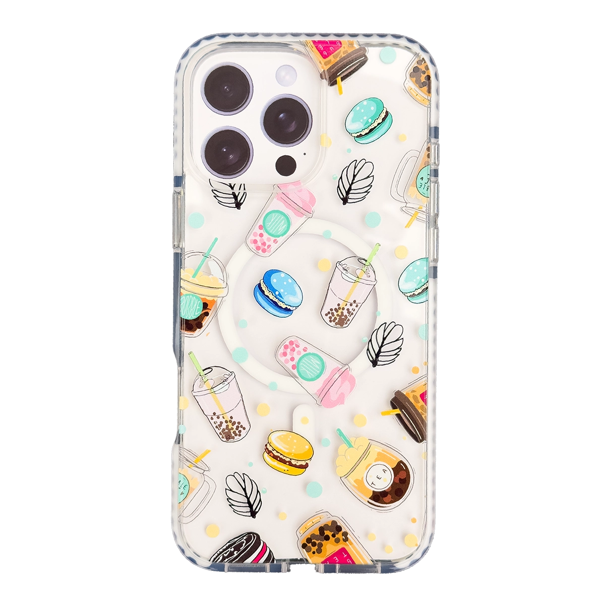 Чохол MaiKai Clear Art Series with MagSafe для iPhone 16 Pro Max (Tea&Macarons)