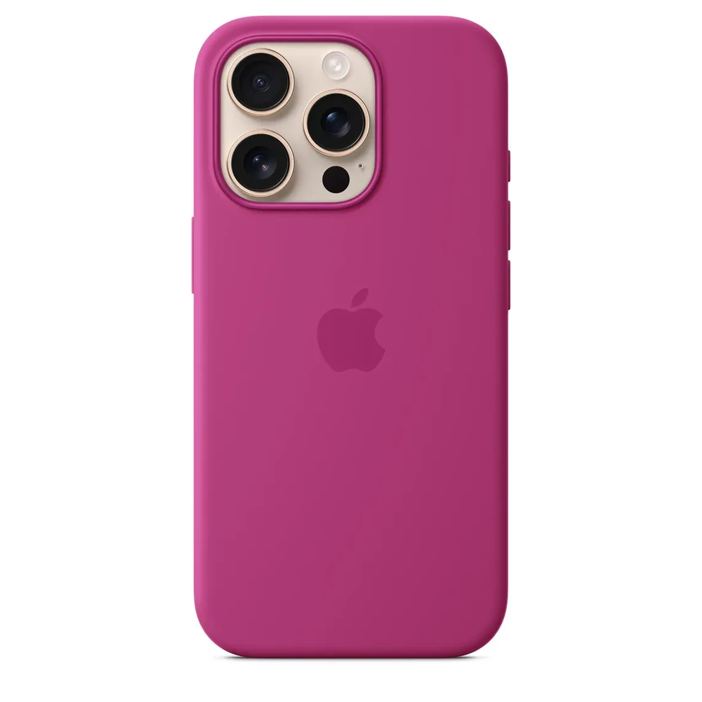 Чохол Silicone Case with MagSafe for iPhone 16 Pro, Fuchsia (OEM)
