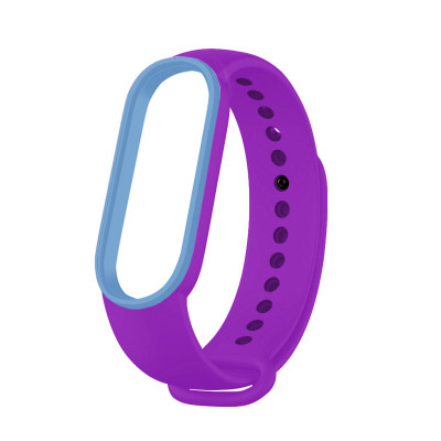 Силіконовий ремінець Line для Xiaomi Mi Band 6 - Purple/Blue