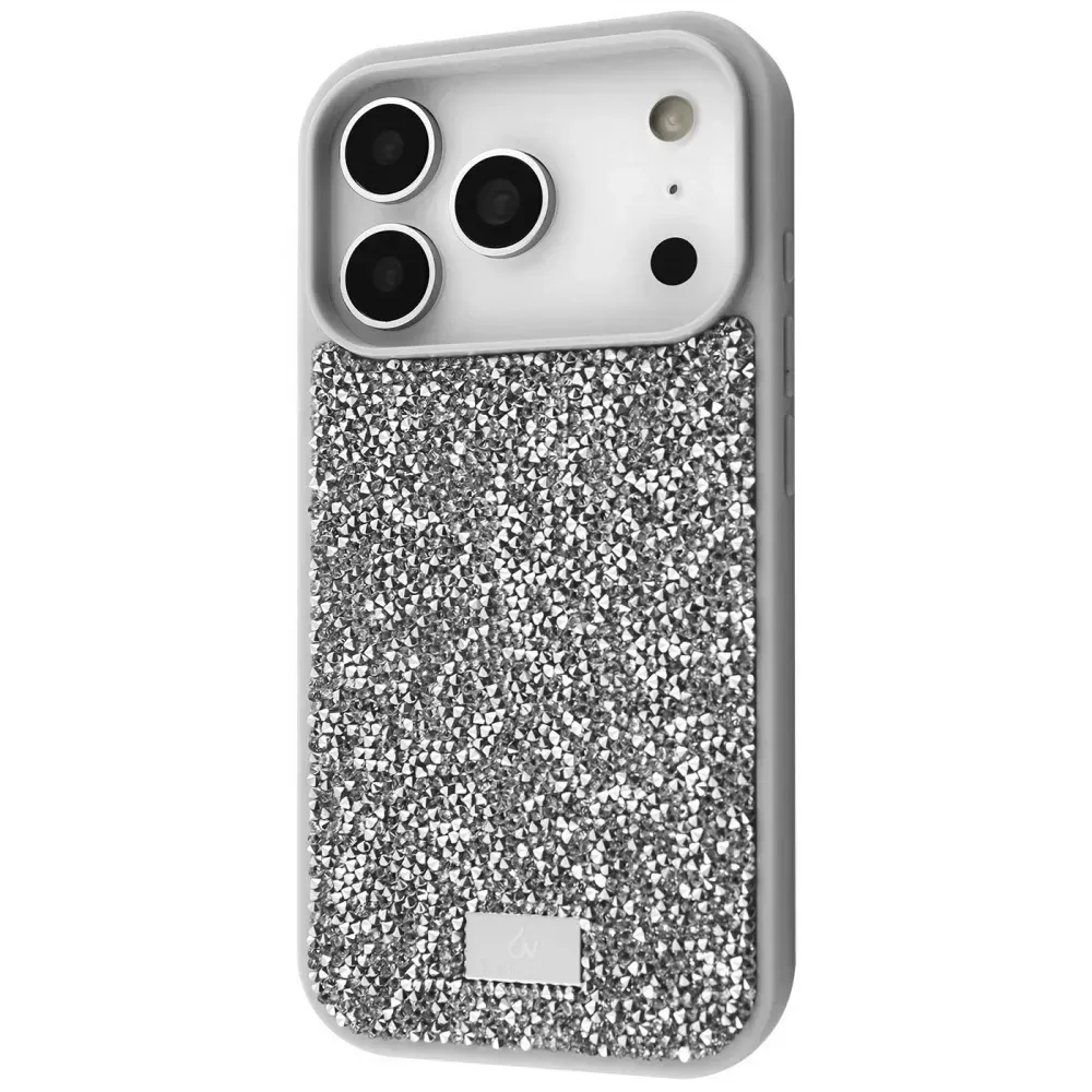 Чохол Bling World Rock Diamond (TPU) iPhone 17 Pro (срібний)
