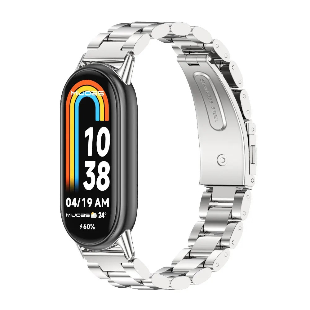 Ремінець Stainless Stell Xiaomi Mi Band 8 (срібний)