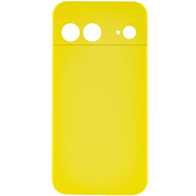 Чохол Silicone Cover Lakshmi Full Camera (AAA) для Google Pixel 8 (Жовтий / Yellow)