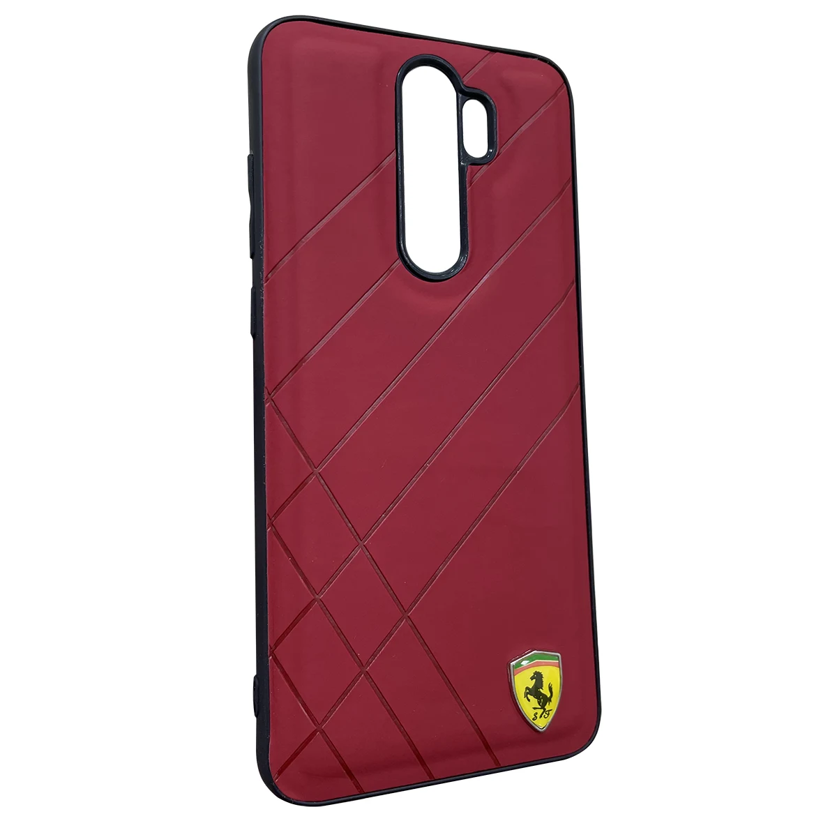 Чохол Car Ferrari Logo для Xiaomi Redmi Note 8 Pro - Red
