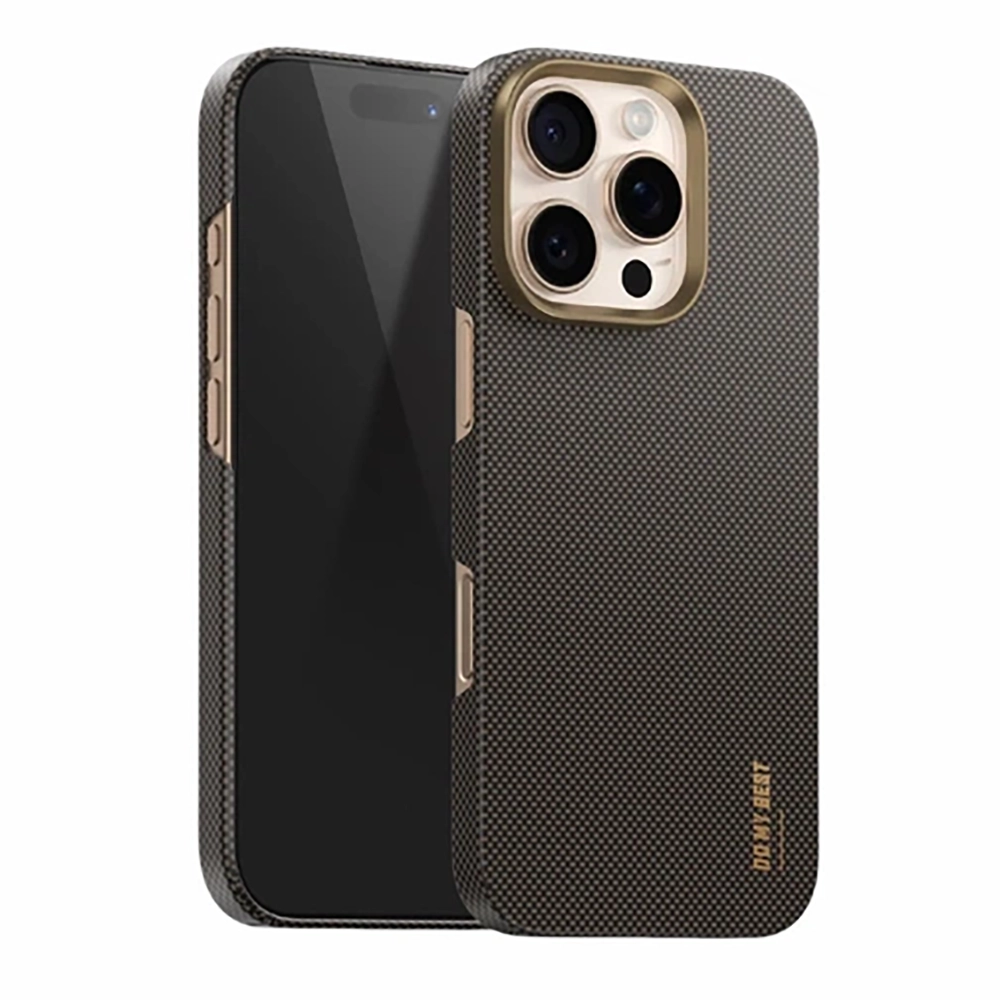 Чохол Blueo Plain Weave Air Aramid Fiber (600D) Case for iPhone 15 Pro with MagSafe Gold