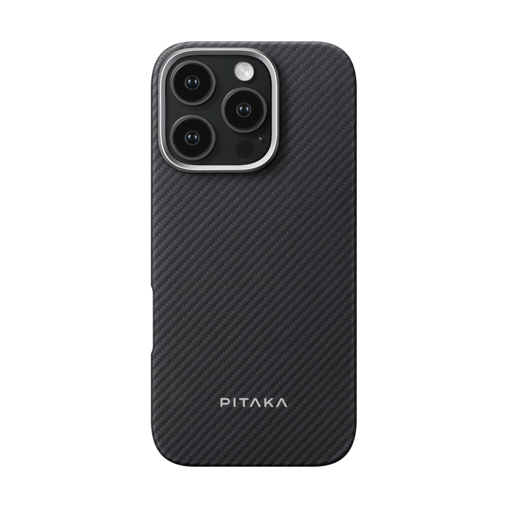 Чохол Pitaka Ultra-Slim Case Classic Twill 600D Black/Grey for iPhone 16 Pro Max (KI1601PMA)