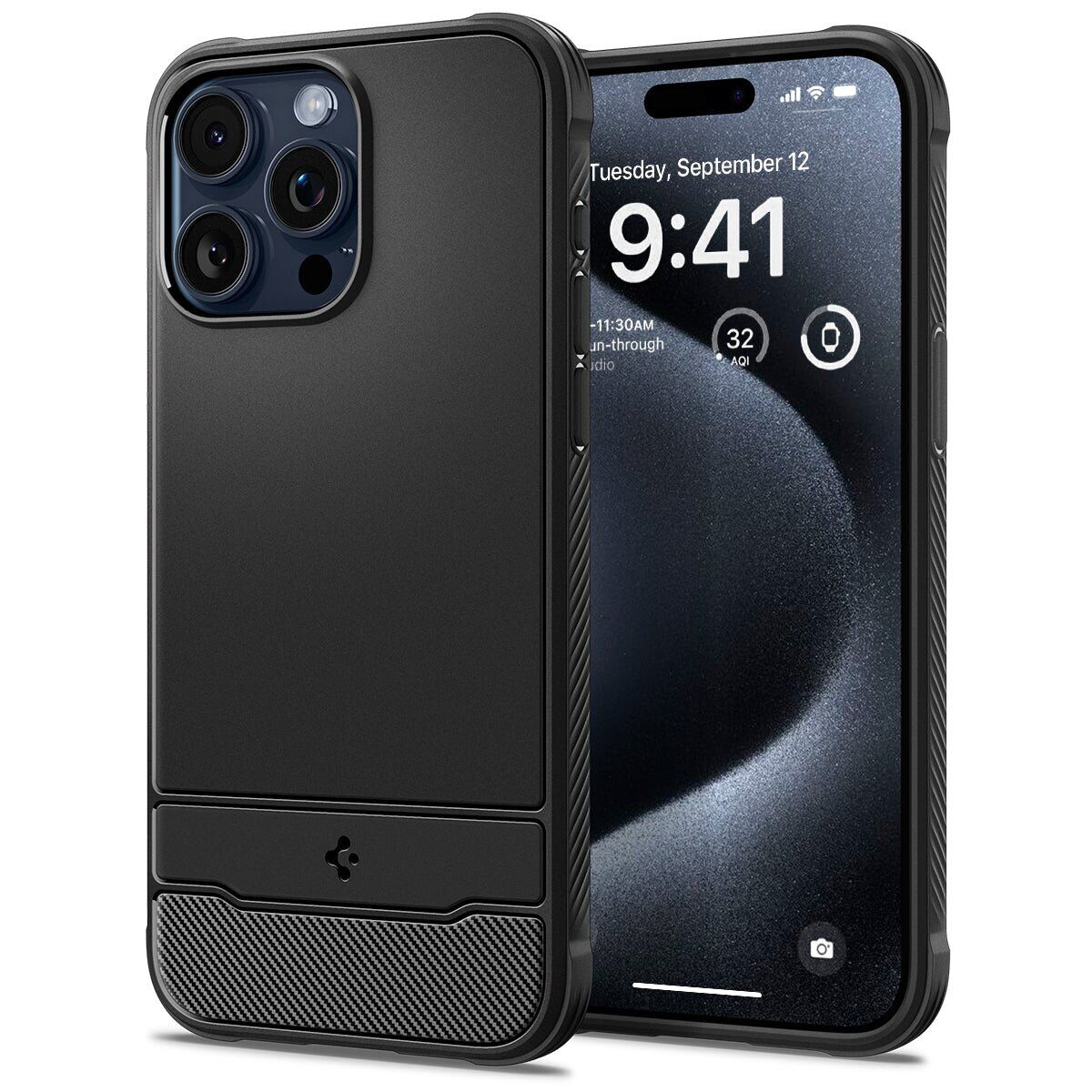 Чохол Spigen для Apple iPhone 15 Pro Max Rugged Armor MagFit, Matte Black