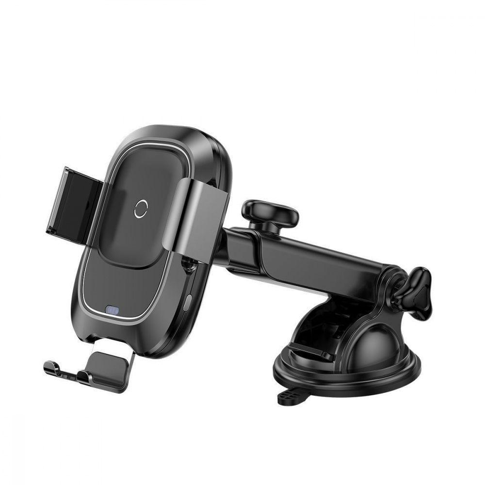Автотримач Wireless Charger Baseus Smart Vehicle Bracket (Osculum Type) - Black