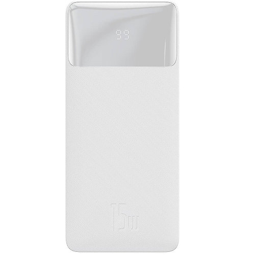 ПБ Baseus Bipow Digital Display 15W 10000mAh (білий)