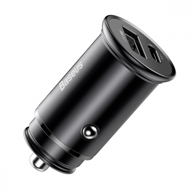АЗП Baseus Circular Metal PPS 30W (Support VOOC) USB Чорний