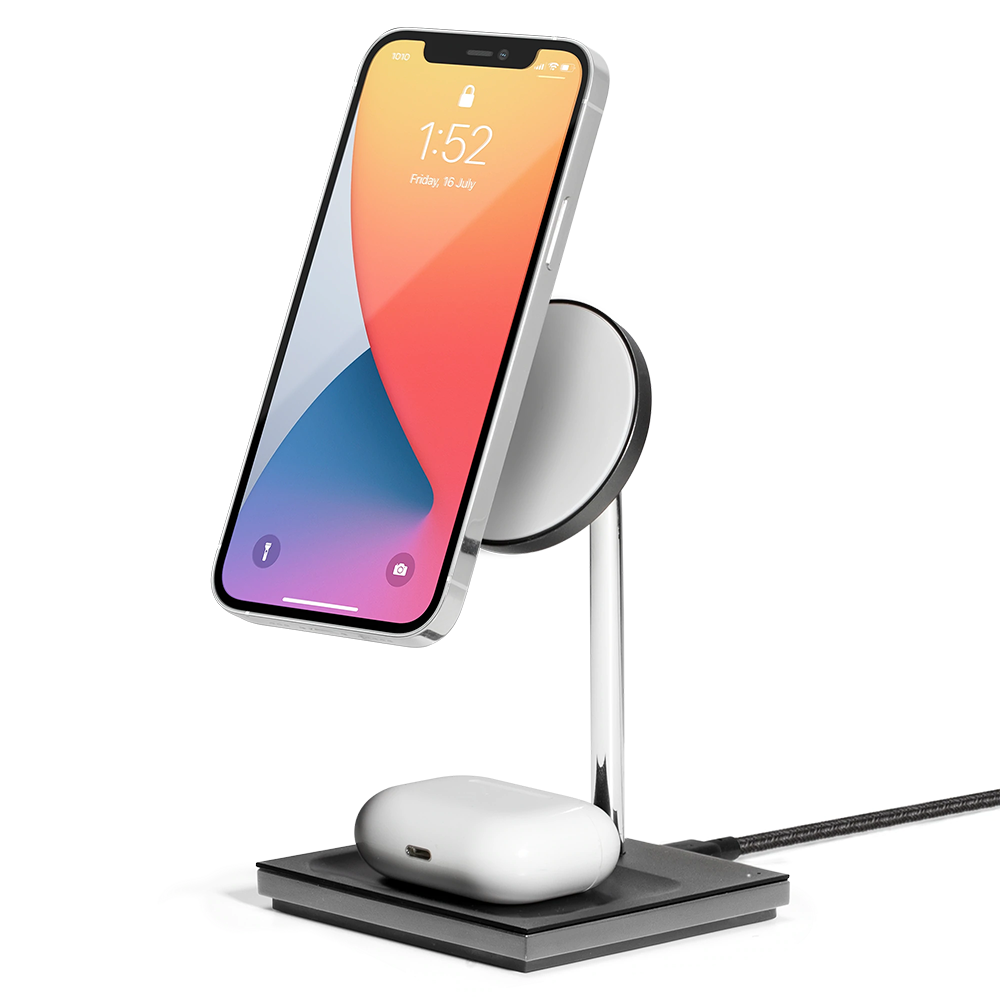 Бепровідний ЗП Native Union Snap 2-in-1 Magnetic Wireless Charger Black (SNAP-2IN1-WL-BLK)