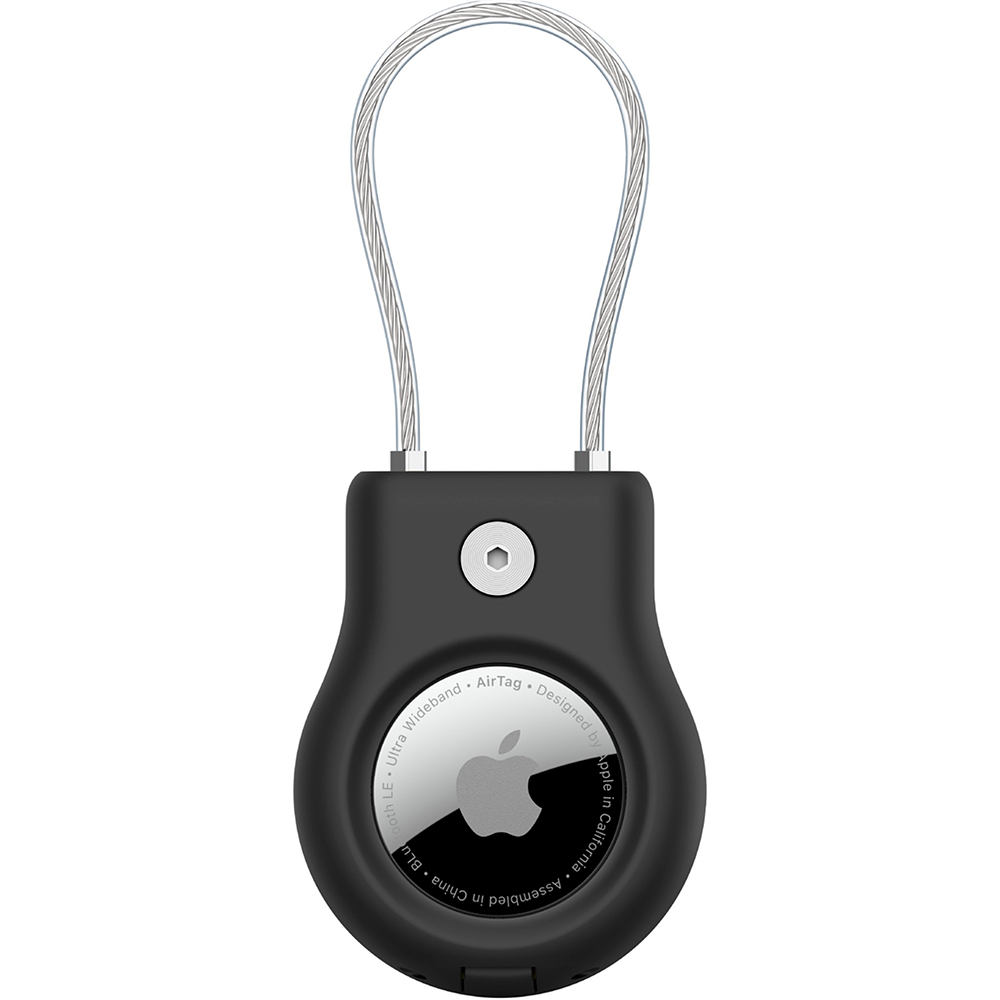 Тримач Belkin Secure Holder with Wire Cable AirTag, чорний