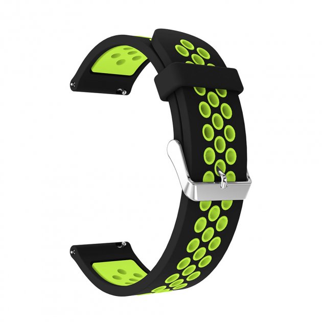 Ремінець Sport Nike+ Band для Amazfit/Samsung 22mm - Black/Green