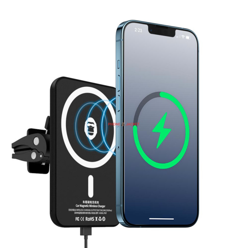 Автотримач Blueo Car Magnetic Wireless Charger Black