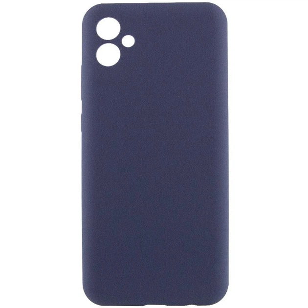 Чохол Silicone Cover Lakshmi Full Camera (AAA) для Samsung Galaxy A07 (Темно-синій / Midnight blue)