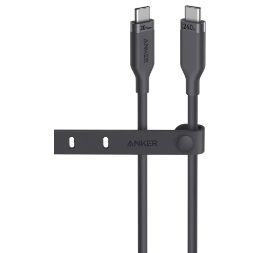 Кабель ANKER USB-C to USB-C - 0.9m 240W 20 Gbps 4K Video Tranfer Bio-Nylon (Чорний)