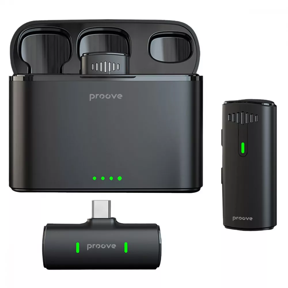 Бездротовий петличний мікрофон Proove Demo Type-C (чорний)