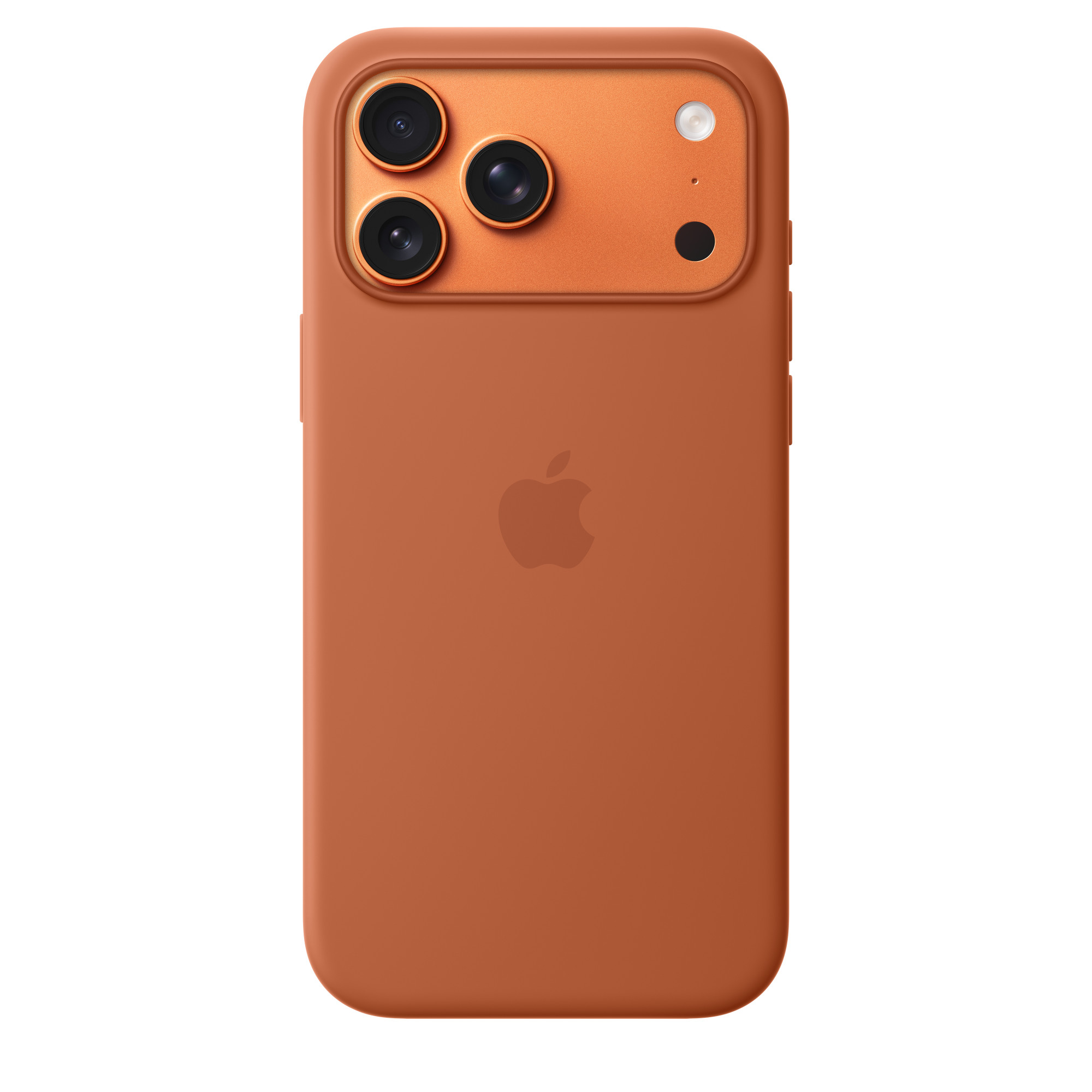 Чохол Silicone Case with Button, Animation & MagSafe iPhone 17 Pro Max, Terra Cotta (OEM)