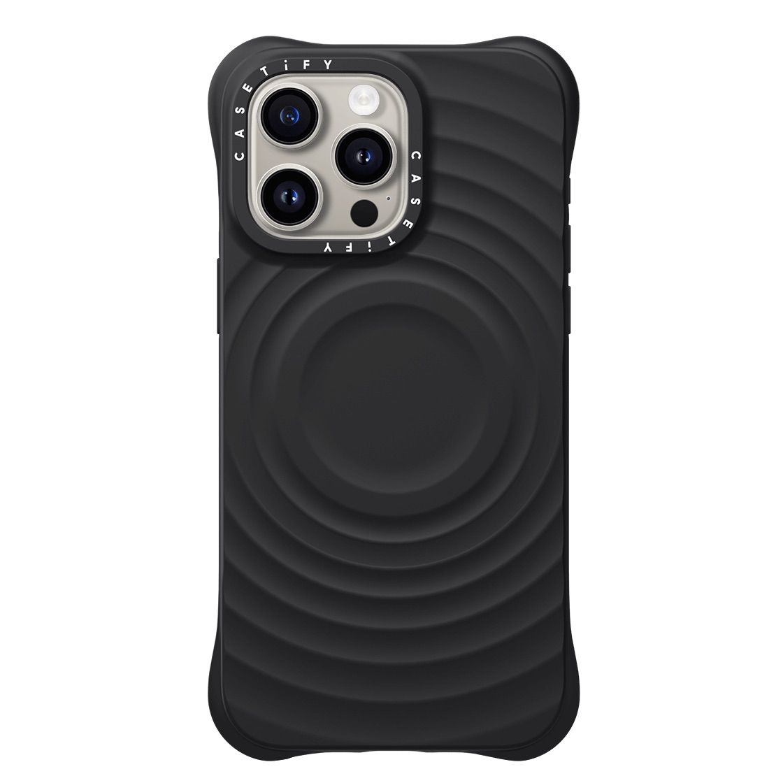 Чохол Casetify Silicone Case with MagSafe for iPhone 15 Pro, Black (OEM)
