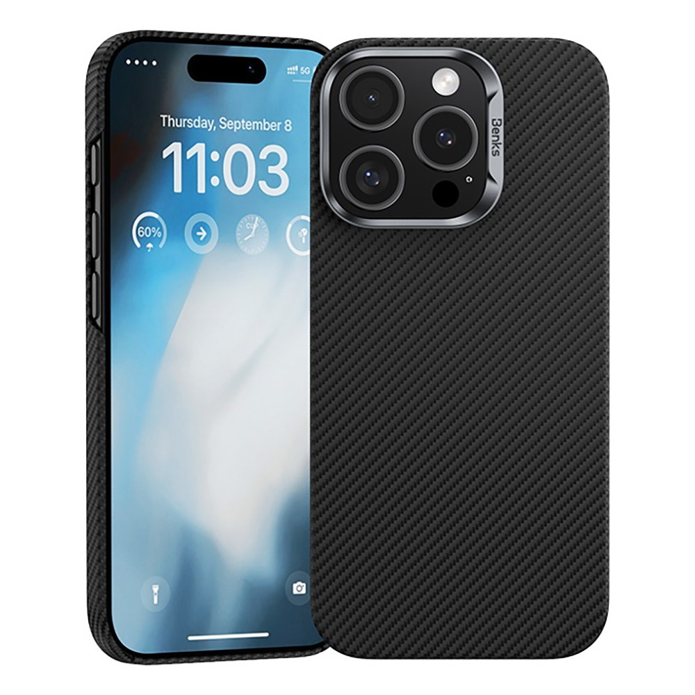 Чохол Benks Armor Air Kevlar Case (600D) for iPhone 16 Pro Max with MagSafe Black