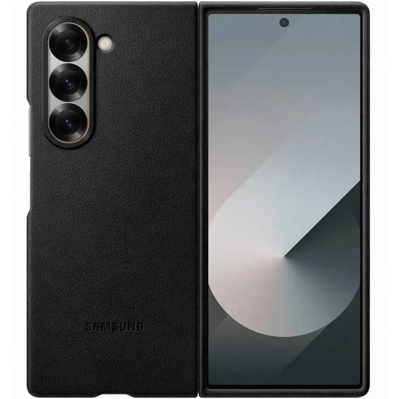Шкіряний чохол Leather Case (AAA) для Samsung Galaxy Fold 6 (Black)