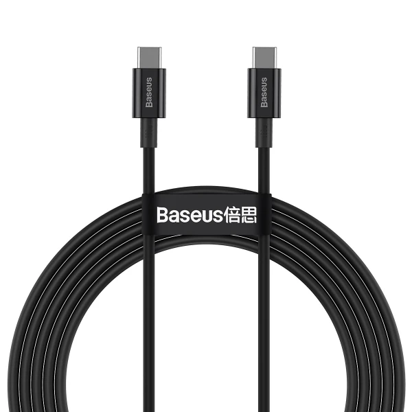 Кабель Baseus Superior Series Fast Charging Type-C to Type-C PD 100W (2m) (чорний)
