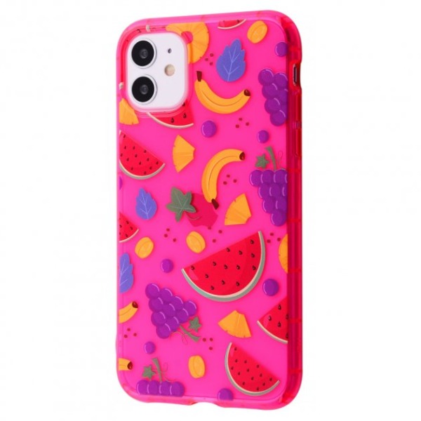Чохол Summer Time Case (TPU) iPhone 11 - Pink/Fruits