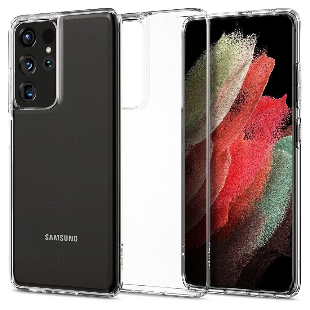 Чохол Spigen для Samsung Galaxy S21 Ultra Crystal Flex, Crystal Clear