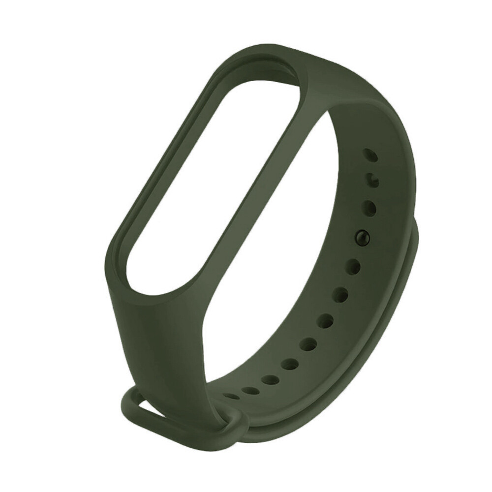Силіконовий ремінець для Xiaomi Mi Band 5/6 - Army Green