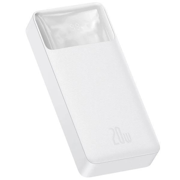 Портативна Батарея Baseus Bipow Overseas 20W 20000mAh (білий)