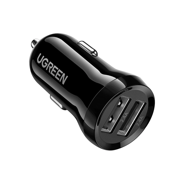 АЗП UGREEN ED018 24W 2xUSB Car Charger (Чорний)