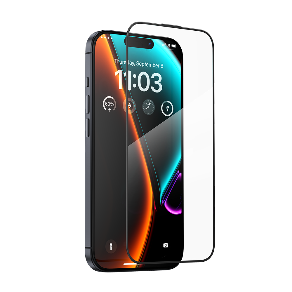Захисне скло Benks GlassWarrior Sapphire Coating Screen Protector iP15 Pro Black