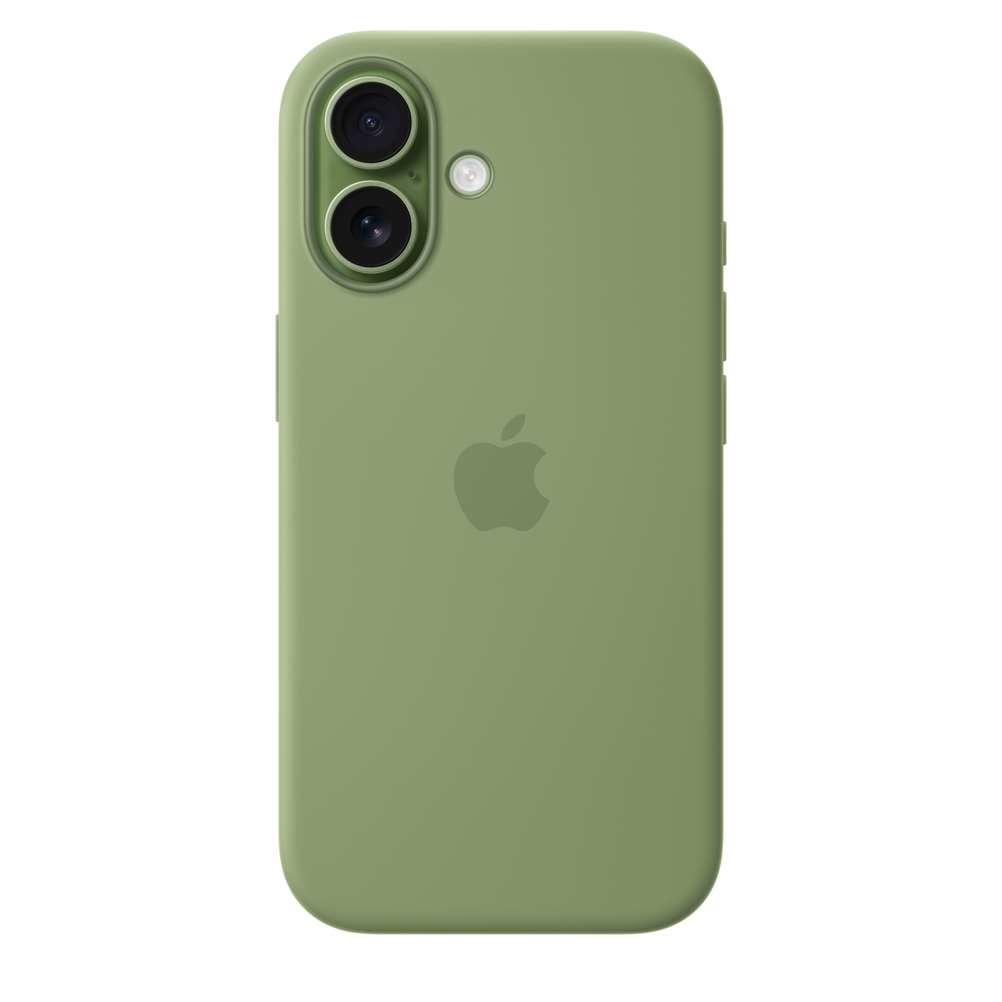 Чохол Silicone Case with Button, Animation & MagSafe iPhone 17, Light Moss (OEM)