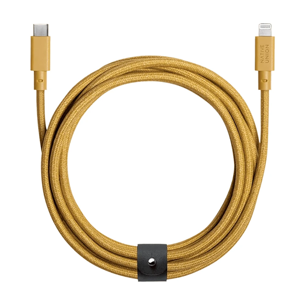 Кабель Native Union Belt Cable XL USB-C to Lightning Kraft (3 m) (BELT-CL-KFT-3-NP)