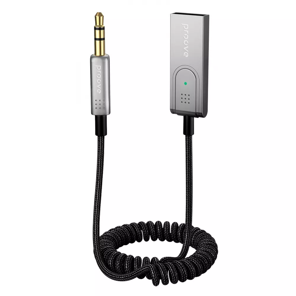 Автомобільний Аудіо Bluetooth Адаптер Proove Helix (металево сірий)