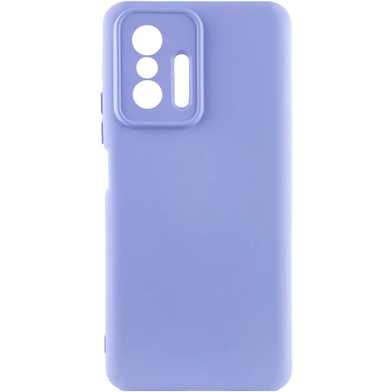 Чохол Silicone Cover Lakshmi Full Camera (AAA) для Xiaomi 11T / 11T Pro (Бузковий / Dasheen)