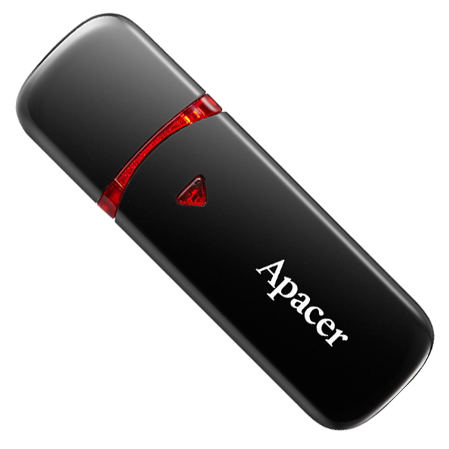 Накопичувач Apacer  64GB USB 2.0 Type-A  AH333 Чорний